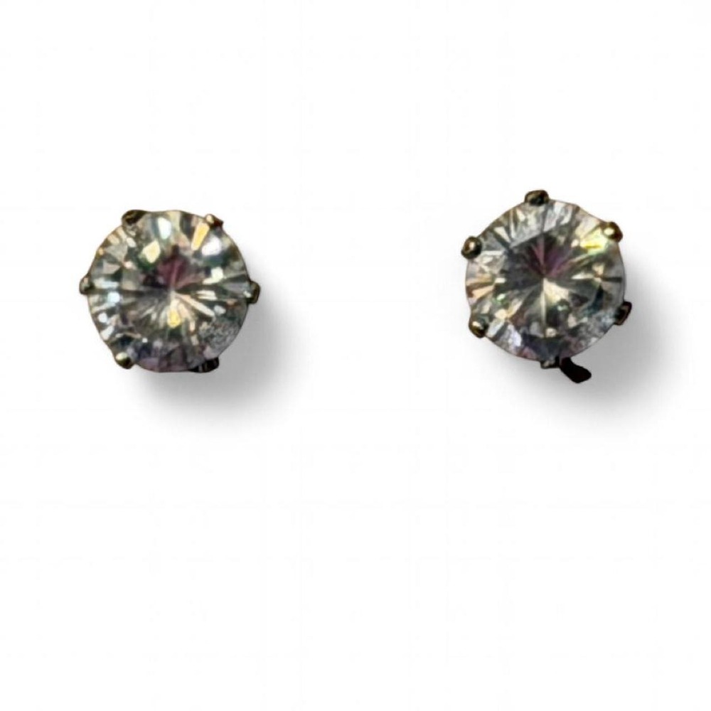 Classic Round Brilliant Cut CZ‎ Stud Earrings
